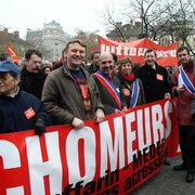 Manif chômeurs le 6/12/2003