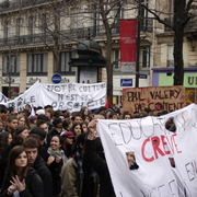 manifestation lycéens Paris 2005-02-10 020