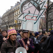 manifestation lycéens Paris 2005-03-08 18