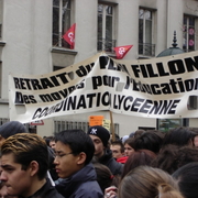 manifestation lycéens Paris 2005-03-08 12