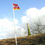 Le drapeau de la CGT flotte sur la Corderie !