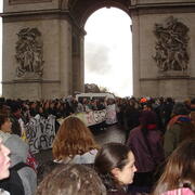 Blocage place de l'Etoile 10/03
