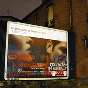 Action de barbouillage anti-publicitaire