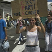 Manif anti CPE ile de la Réunion