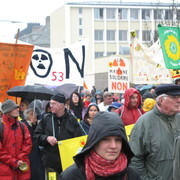 manifestation contre l(EPR Cherbourg