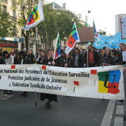 cortège FSU SNPES PJJ