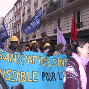 Manif contre le chômage. Décembre 2006