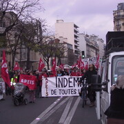 Manif contre le chômage. Décembre 2006