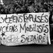 Manif lycéenne pour les sans-papiers