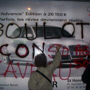 Déboulonneurs Paris  23/03/07 RER  Luxembourg