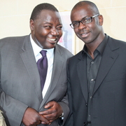 Fodé Silla et Lillian Thuram (récéption au  senat)