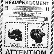 Tract annonce manif