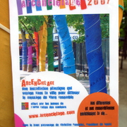 Inauguration installation plastique 'ArcEnCielage'