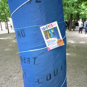 Inauguration installation plastique 'ArcEnCielage'