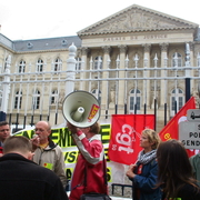 Manifestation contre la carte judiciaire