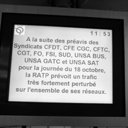 Affichage RATP le 17.10.2007