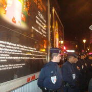 Protection des panneaux publicitaire par la police