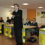 Meeting unitaire contre le traité à Montpellier, le 6 décembre.