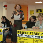 Meeting unitaire contre le traité à Montpellier, le 6 décembre.