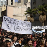Manifestation lycéens à Toulon le 1er avril 2008