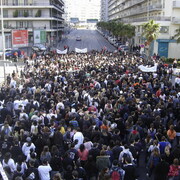 Manifestation lycéens à Toulon le 1er avril 2008