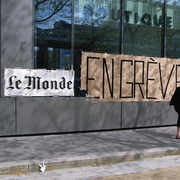 Journal ‘Le Monde’ en grève 17 avril 2008