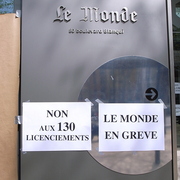 Journal ‘Le Monde’ en grève 17 avril 2008