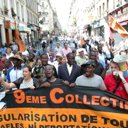 Manifestation en solidarité avec les salariés sans papiers 10 mai 2008