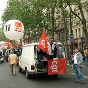Manifestation contre la réforme des retraites .22 mai 2008.Paris