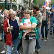 Manifestation contre la réforme des retraites .22 mai 2008.Paris