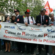 Manifestation contre la réforme des retraites .22 mai 2008.Paris