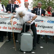 Manifestation contre la réforme des retraites .22 mai 2008.Paris