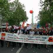 Manifestation contre la réforme des retraites .22 mai 2008.Paris