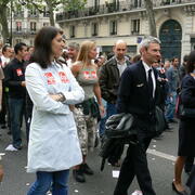 Manifestation contre la réforme des retraites .22 mai 2008.Paris