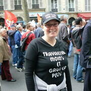 Manifestation contre la réforme des retraites .22 mai 2008.Paris