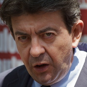 Jean-Luc Mélenchon, venu saluer la manif