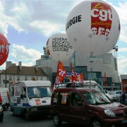 Manifestation contre la réforme des retraites . 17 juin 2008