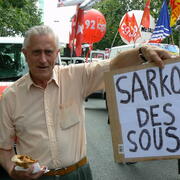 Manifestation contre la réforme des retraites . 17 juin 2008