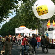 Manifestation contre la réforme des retraites . 17 juin 2008