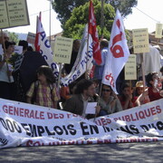 Journée de défense des services publics à Brignoles (83) samedi 14 juin 2008