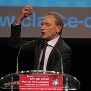 Meeting Delanoë-Hollande, le 16 septembre 2008, à Cergy.