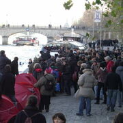 Occupation des berges de la Seine