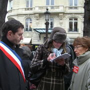 Pierre Mansat; élu PCF et Irène Terrel, avocate de Marina