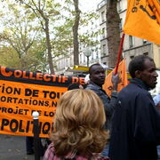 Les collectifs de sans papiers présents