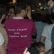 Rassemblement des partisans de Ségolène Royal, le 27 septembre 2008, au Zénith de Paris
