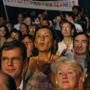Rassemblement des partisans de Ségolène Royal, le 27 septembre 2008, au Zénith de Paris