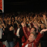Rassemblement des partisans de Ségolène Royal, le 27 septembre 2008, au Zénith de Paris