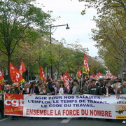 journée d'action syndicale mondiale 7 oct.2008