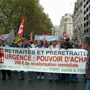 Manifestation pour les retraites 16 oct. 2008