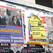Affiches électorales à saint Denis avr 2008